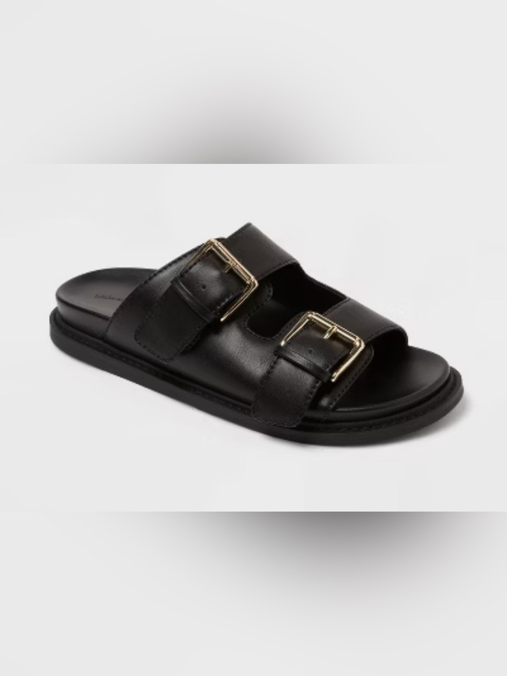 Universal Thread Hayes Memory Foam Sandals Women’s Size 11 Black Comfort Slide